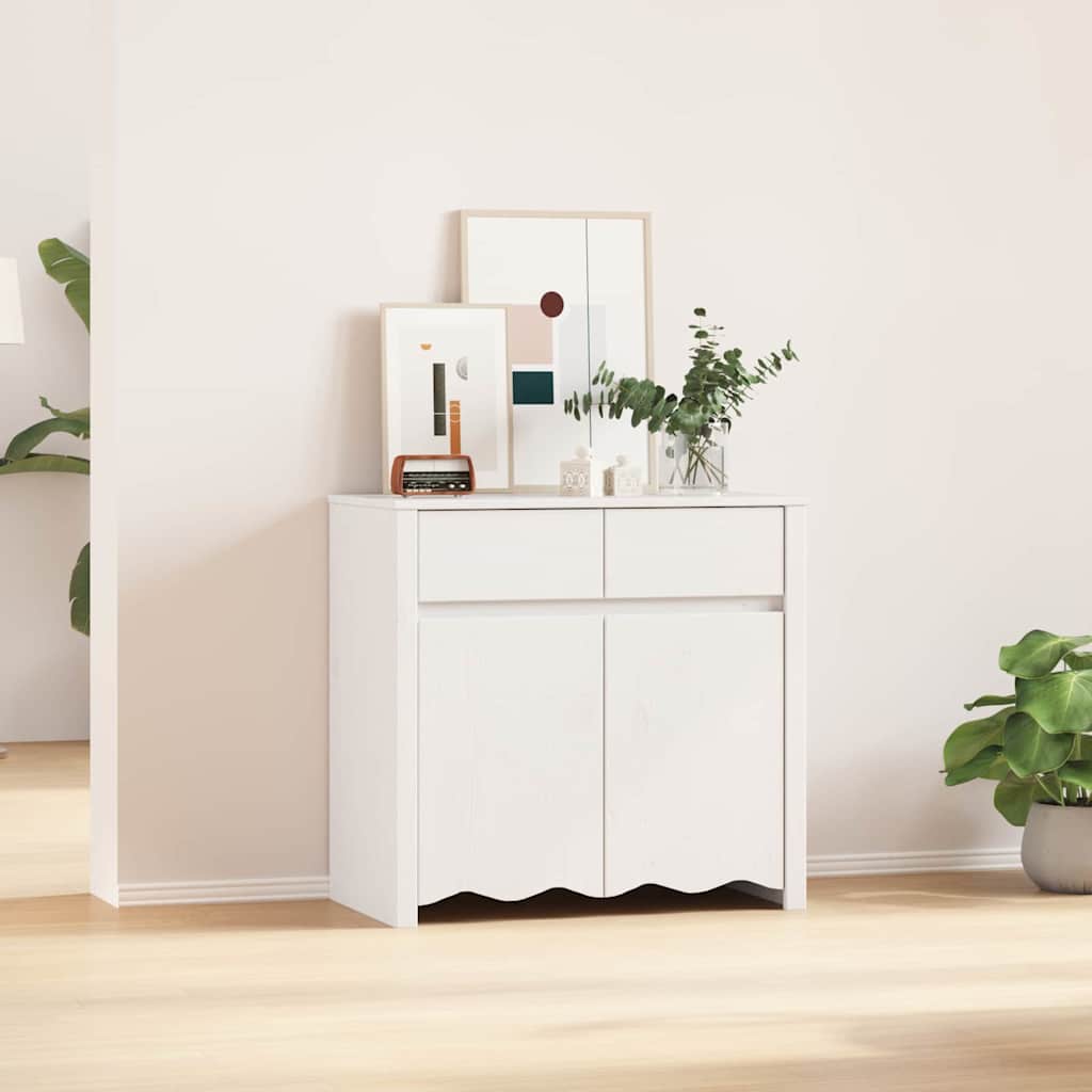 Kumode "DRAMMEN" Balta 79x43x75,5 cm No Priedes Koka