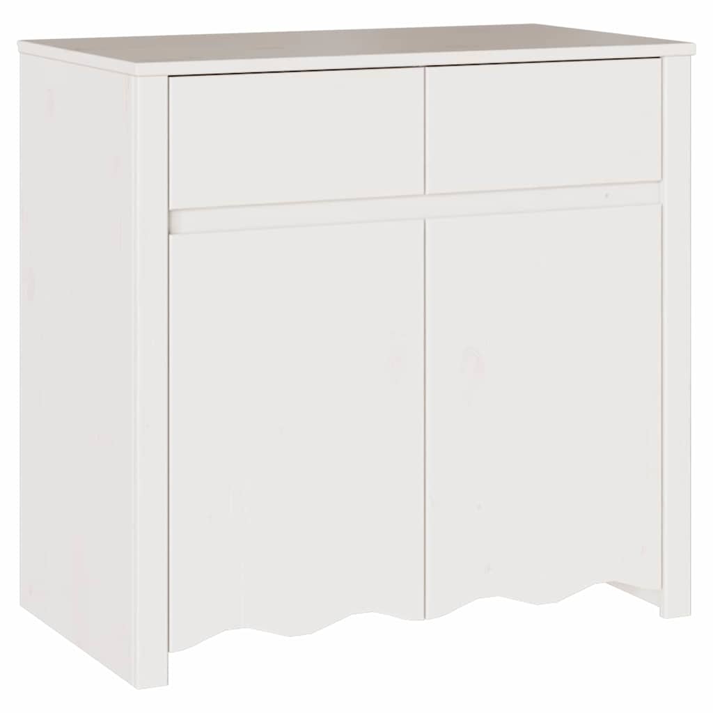 Kumode "DRAMMEN" Balta 79x43x75,5 cm No Priedes Koka