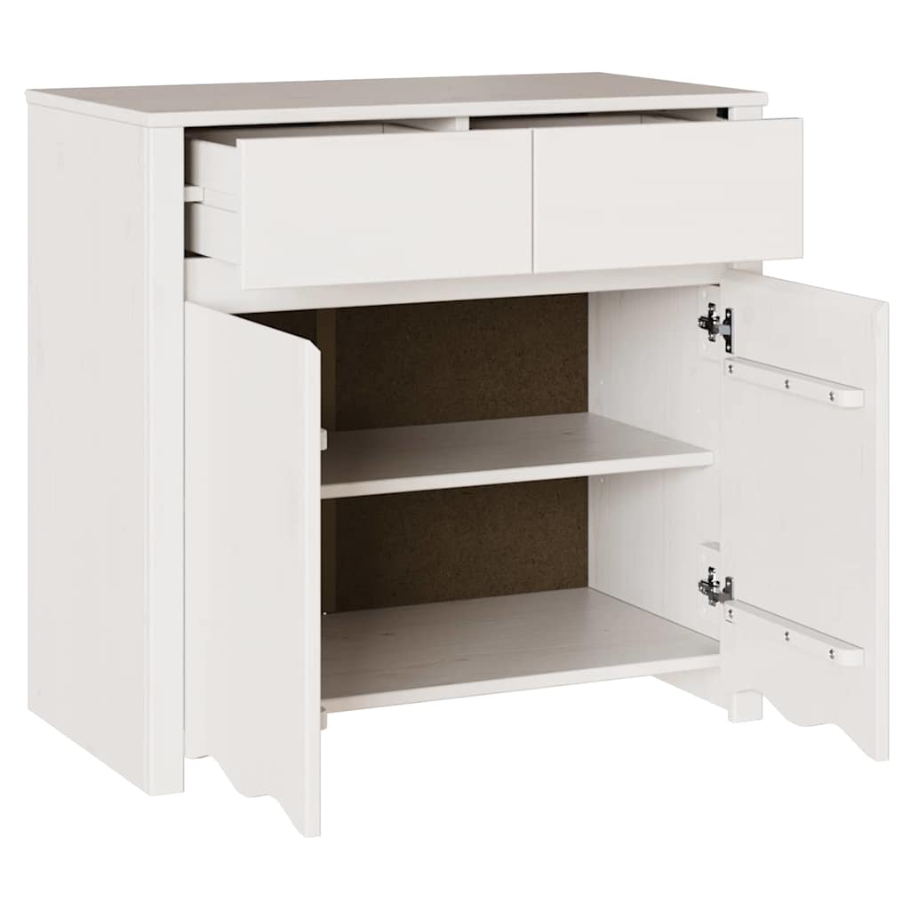 Kumode "DRAMMEN" Balta 79x43x75,5 cm No Priedes Koka
