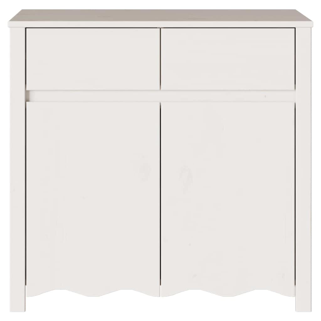 Kumode "DRAMMEN" Balta 79x43x75,5 cm No Priedes Koka