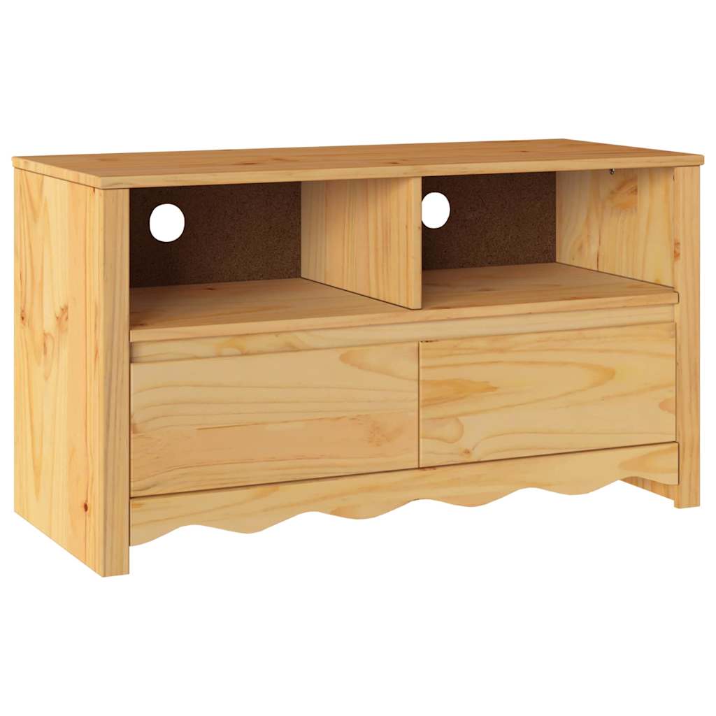 TV Spintelė "DRAMMEN" 99x43x55 cm iš Kietos Pušies Medienos