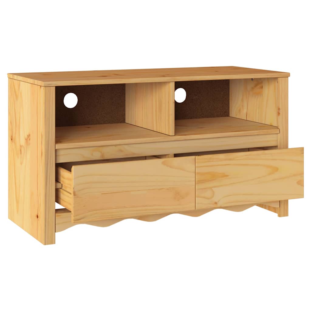 TV Spintelė "DRAMMEN" 99x43x55 cm iš Kietos Pušies Medienos