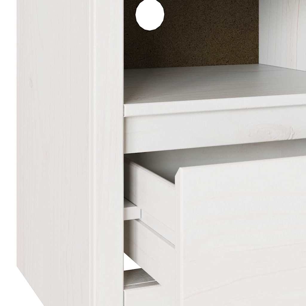 TV Cabinet "DRAMMEN" White 99x43x55 cm Solid pine wood