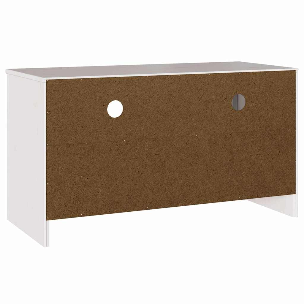 TV Cabinet "DRAMMEN" White 99x43x55 cm Solid pine wood