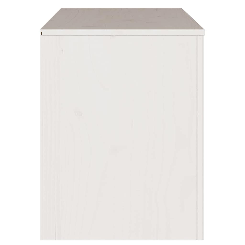 TV Cabinet "DRAMMEN" White 99x43x55 cm Solid pine wood