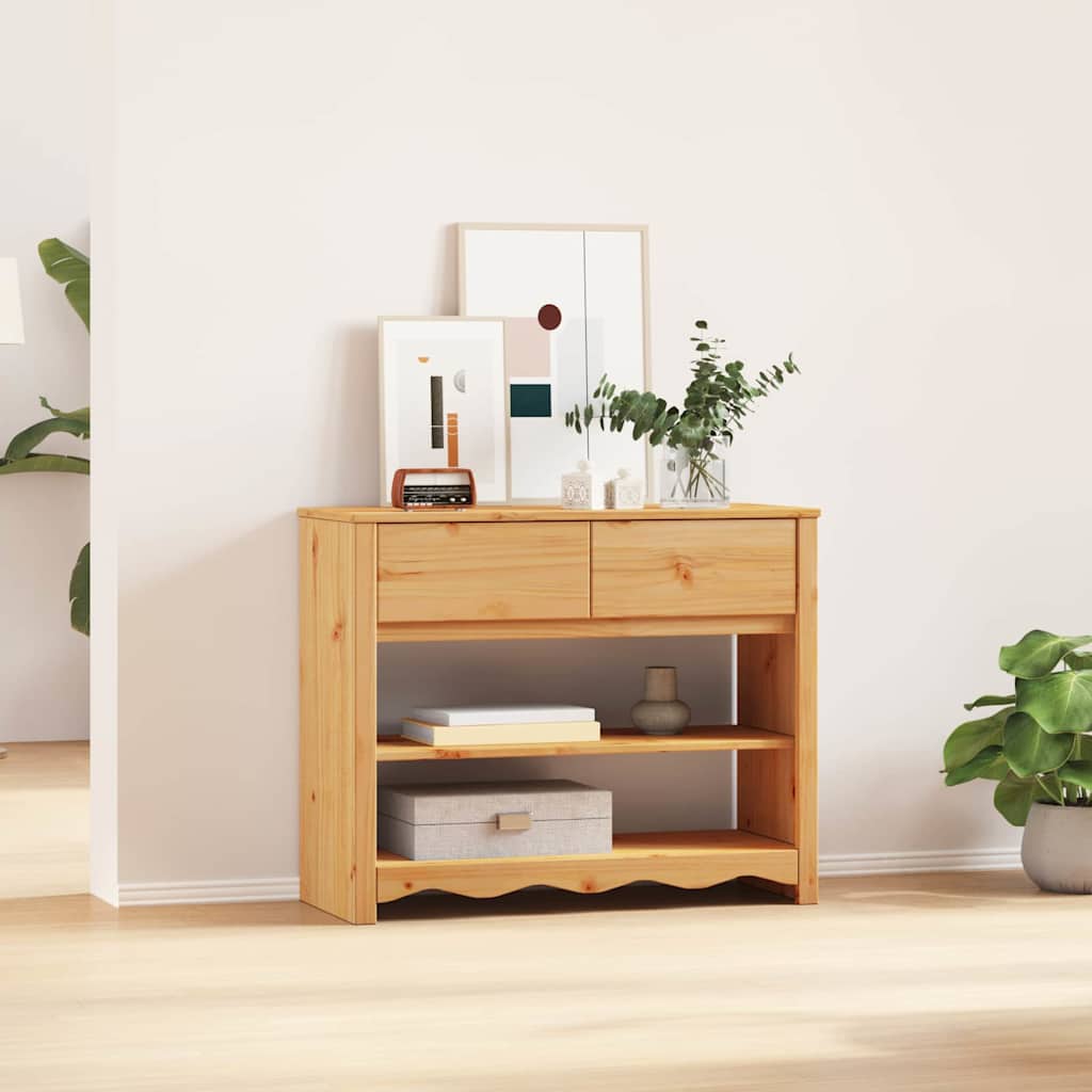 Konsoles galds "DRAMMEN" 89,5x37x73 cm, cieta priedes koksne