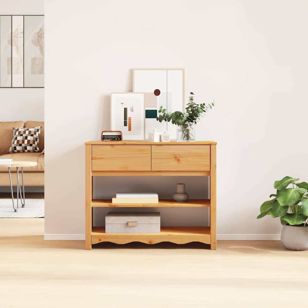 Konsoles galds "DRAMMEN" 89,5x37x73 cm, cieta priedes koksne