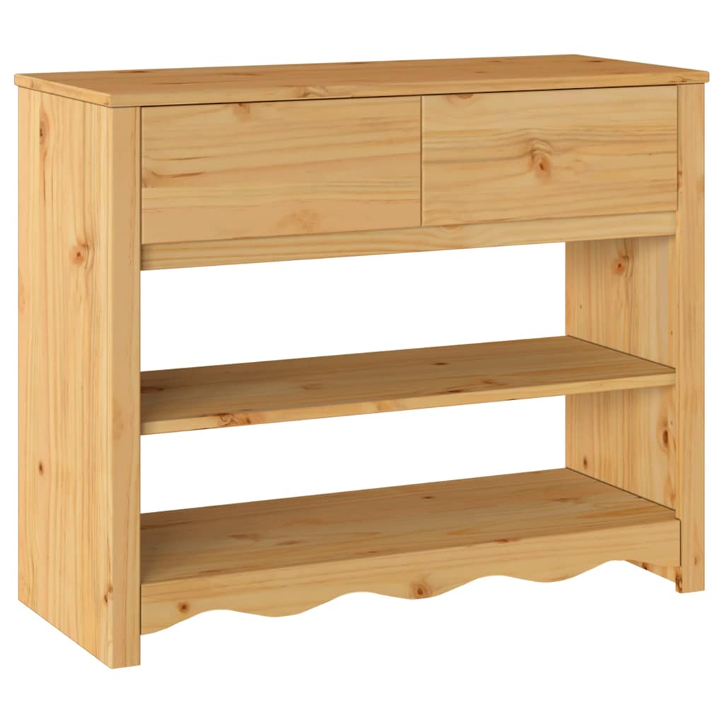 Konsoles galds "DRAMMEN" 89,5x37x73 cm, cieta priedes koksne