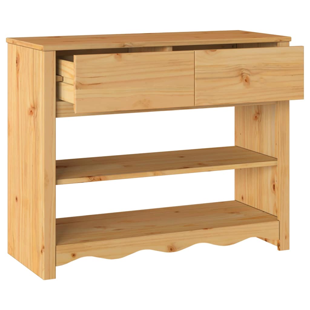 Konsoles galds "DRAMMEN" 89,5x37x73 cm, cieta priedes koksne