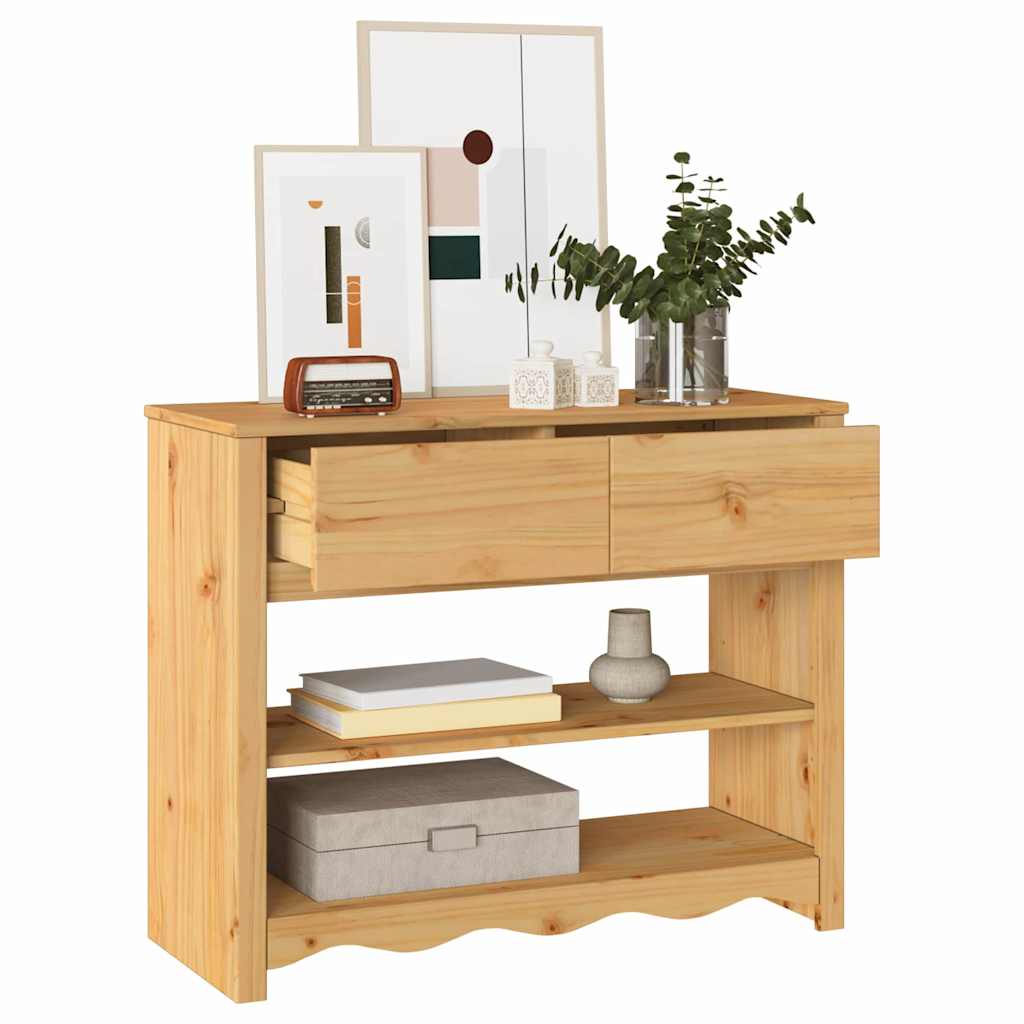 Konsoles galds "DRAMMEN" 89,5x37x73 cm, cieta priedes koksne