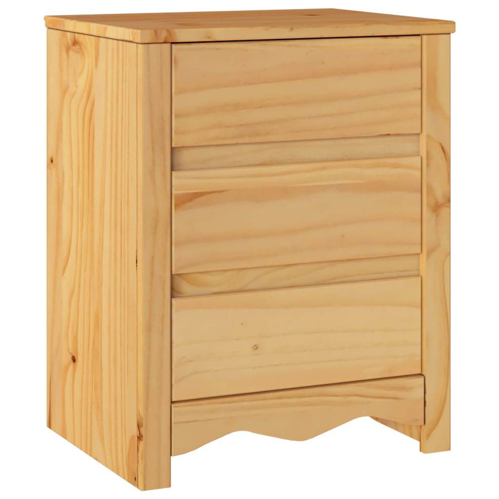 Bedside table "DRAMMEN" 45x35x56 cm Made of solid pine wood