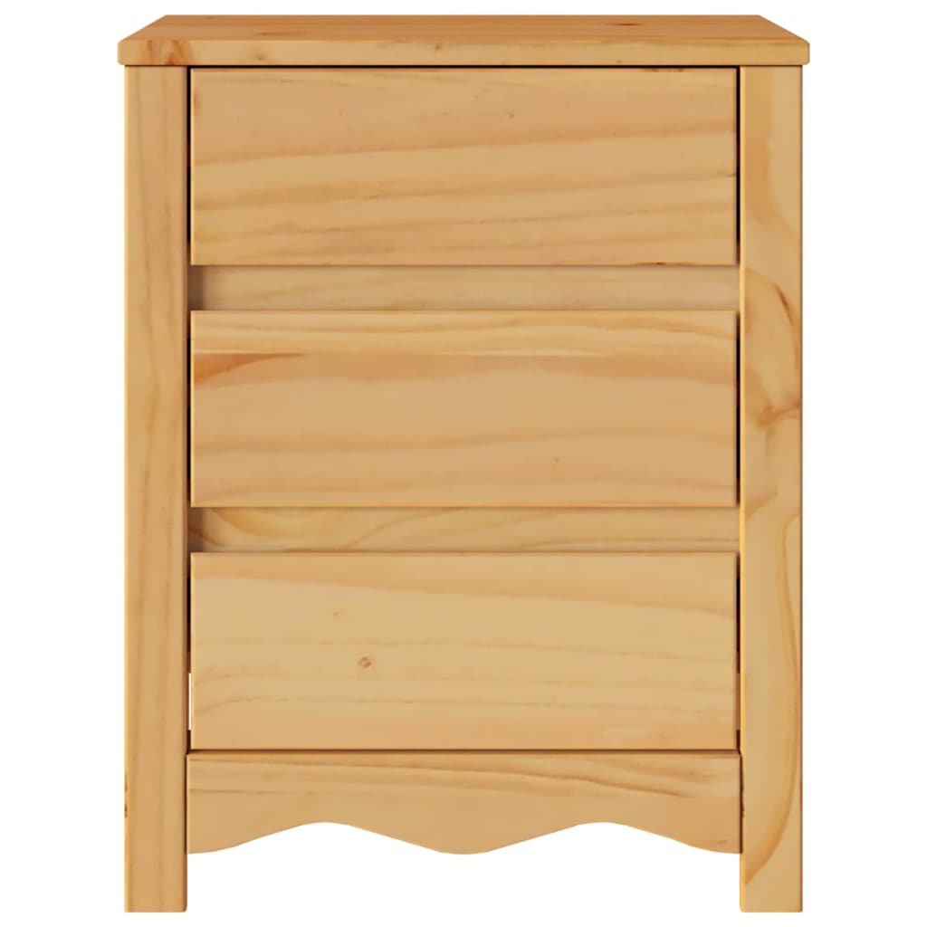 Bedside table "DRAMMEN" 45x35x56 cm Made of solid pine wood