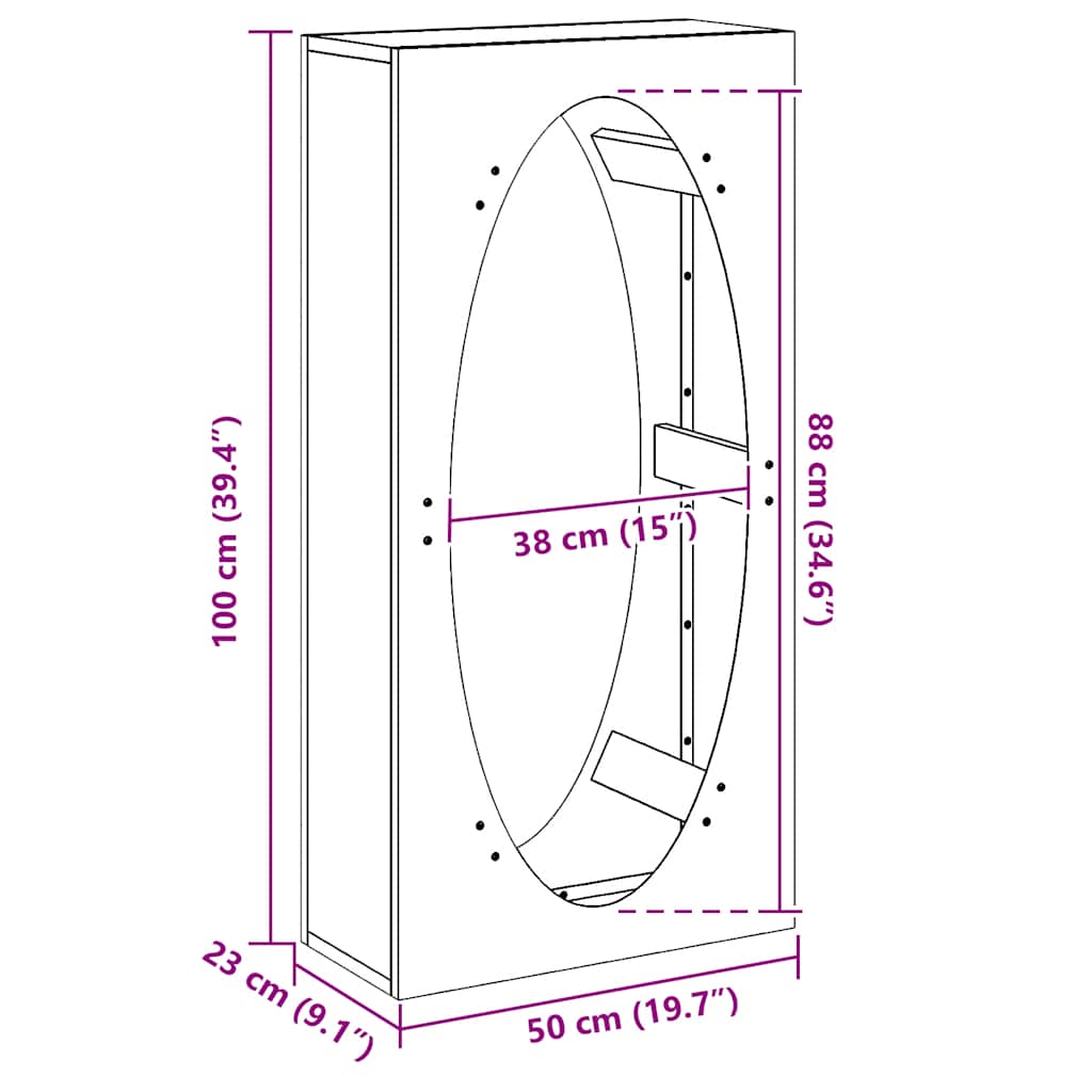 Stovas malkoms, balta, 50x23x100 cm, šaltai valcuotas plienas
