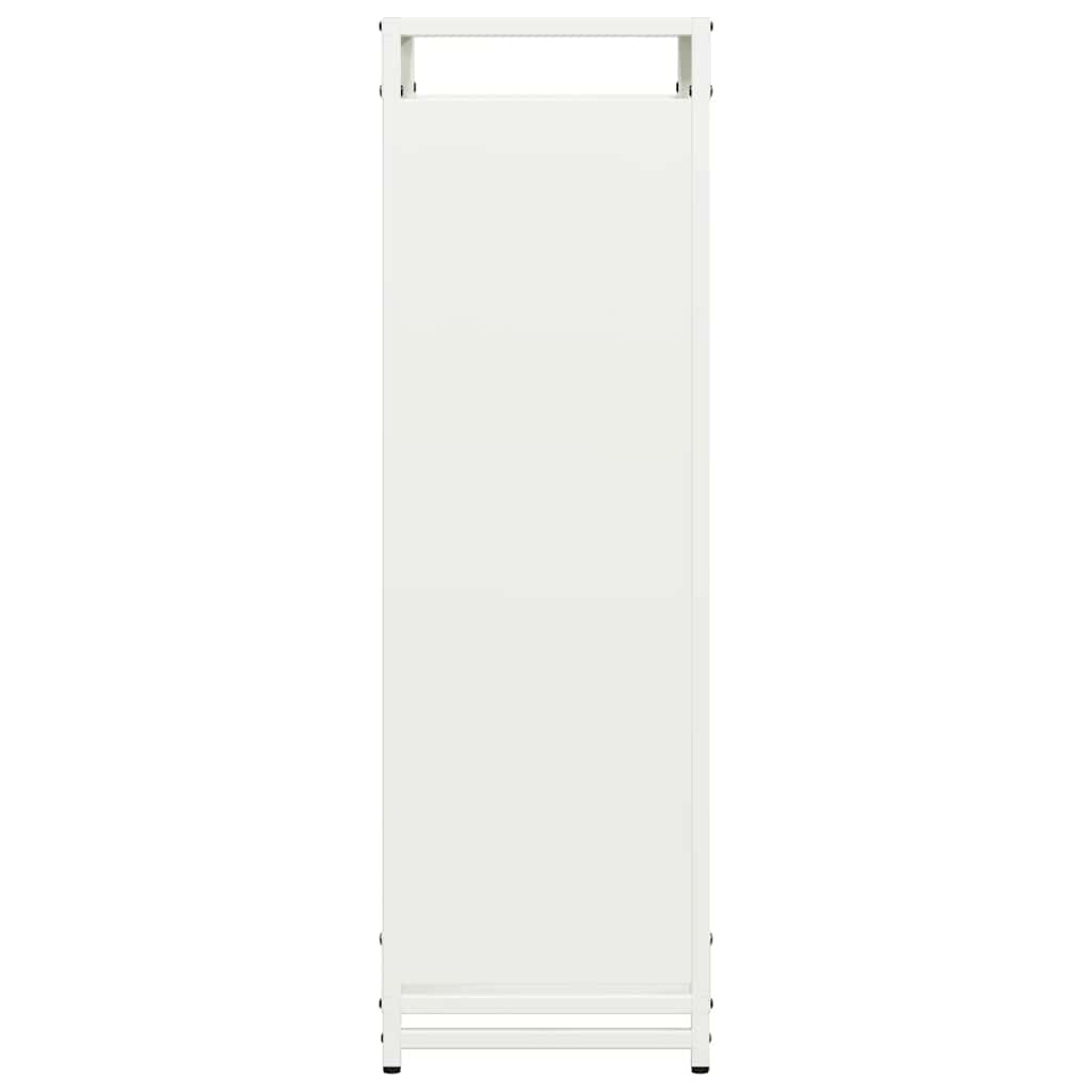 Firewood rack, white, 44x28x90 cm, cold-rolled steel