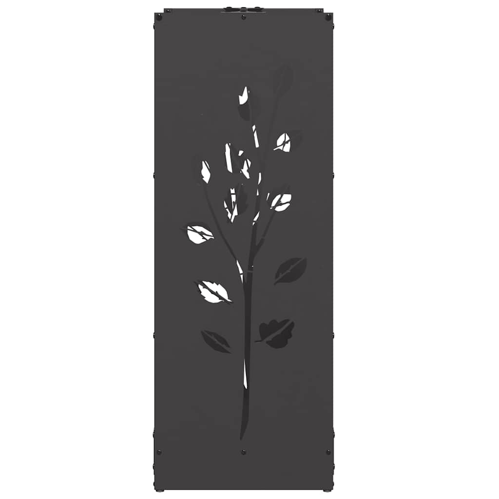 Stovas malkoms, juodos, 40x30x80 cm, šaltai valcuotas plienas