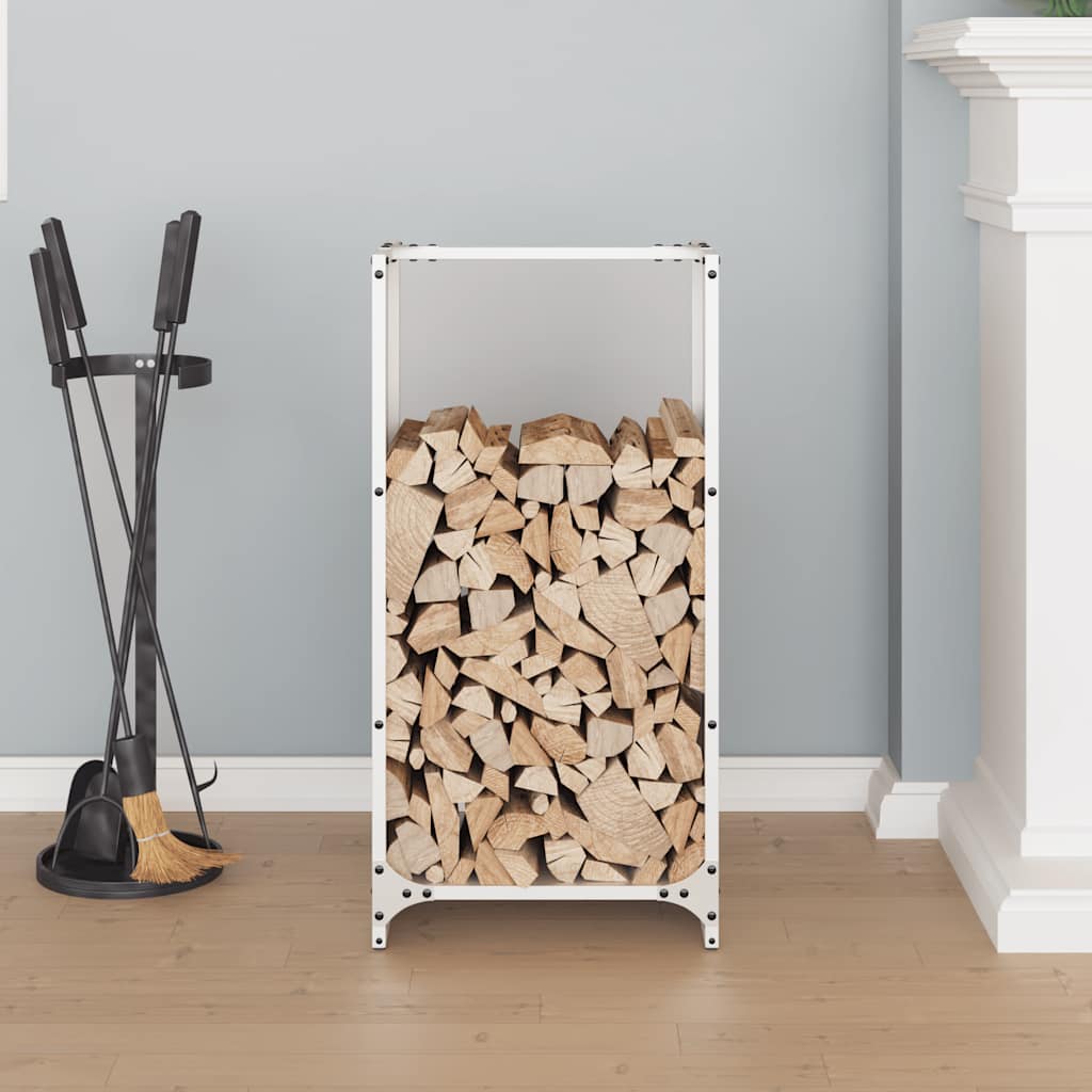 Stovas malkoms, balta, 40x30x80 cm, šaltai valcuotas plienas