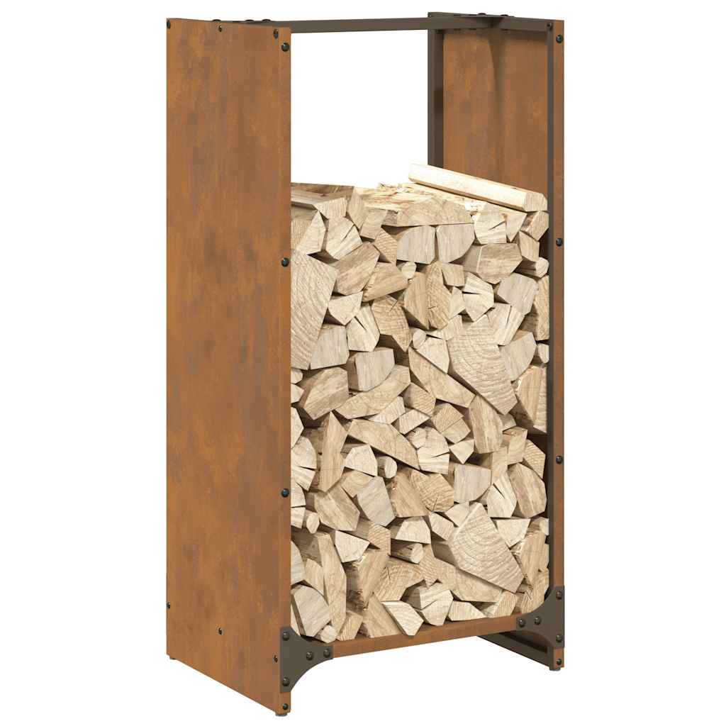 firewood shelf 40x30x80 cm weather-resistant steel