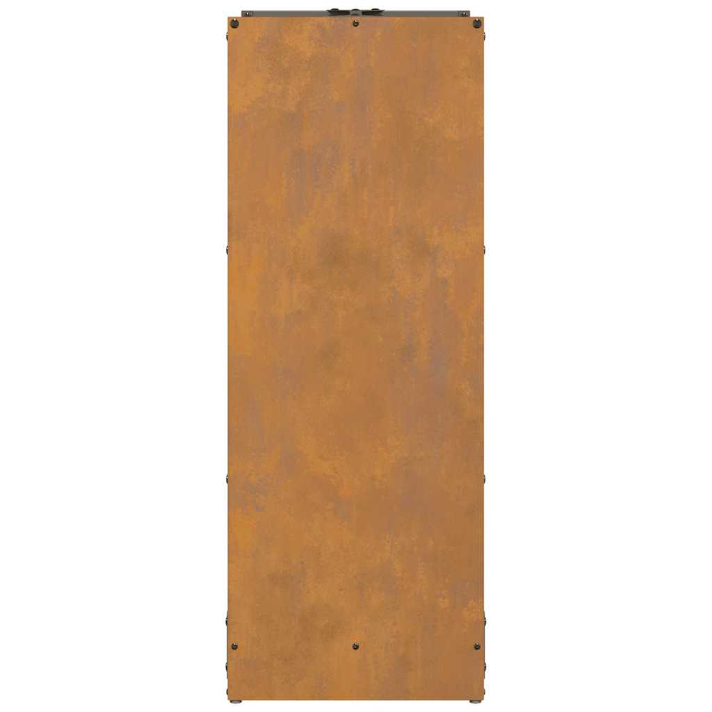 firewood shelf 40x30x80 cm weather-resistant steel