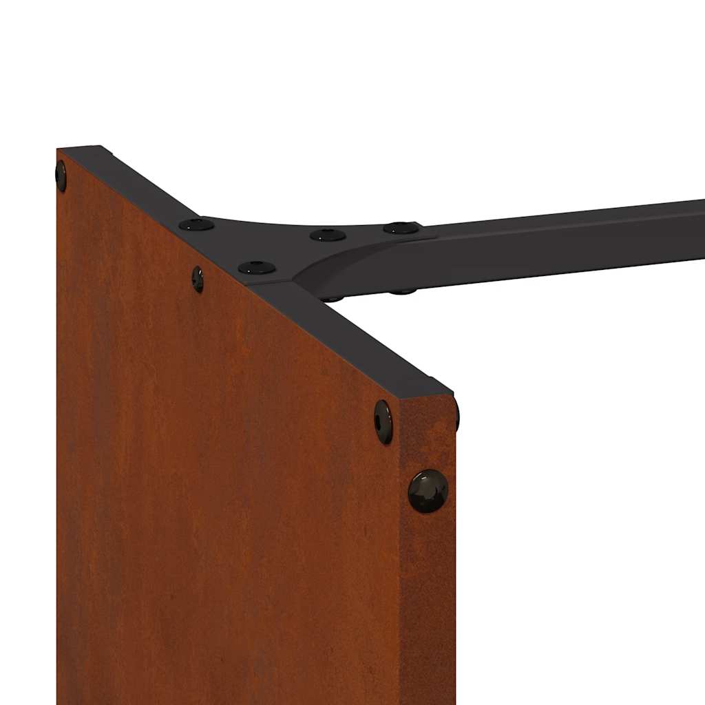 firewood shelf 40x30x80 cm weather-resistant steel
