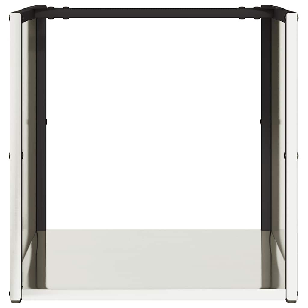 Firewood rack, 40x40x40 cm, stainless steel