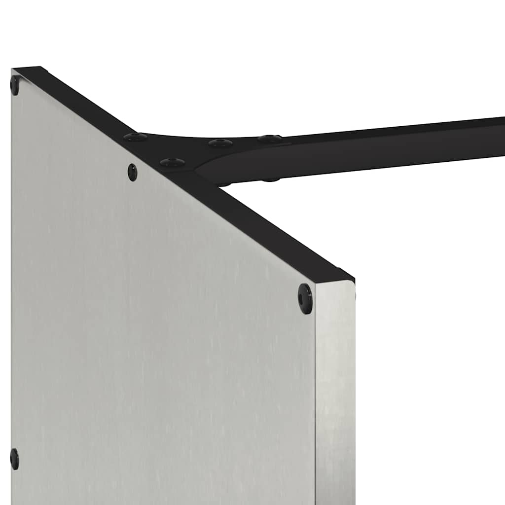 Firewood rack, 40x40x40 cm, stainless steel
