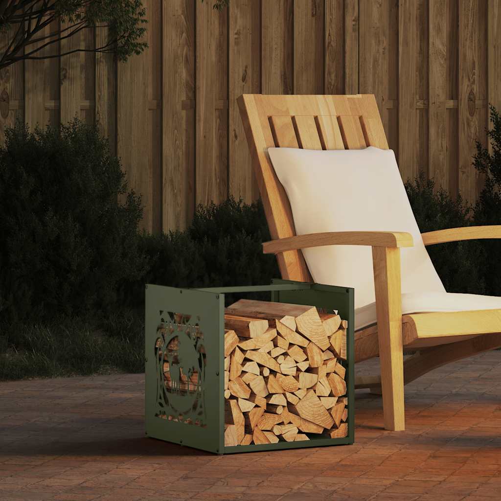 Firewood rack, 40x40x40 cm, cold-rolled steel