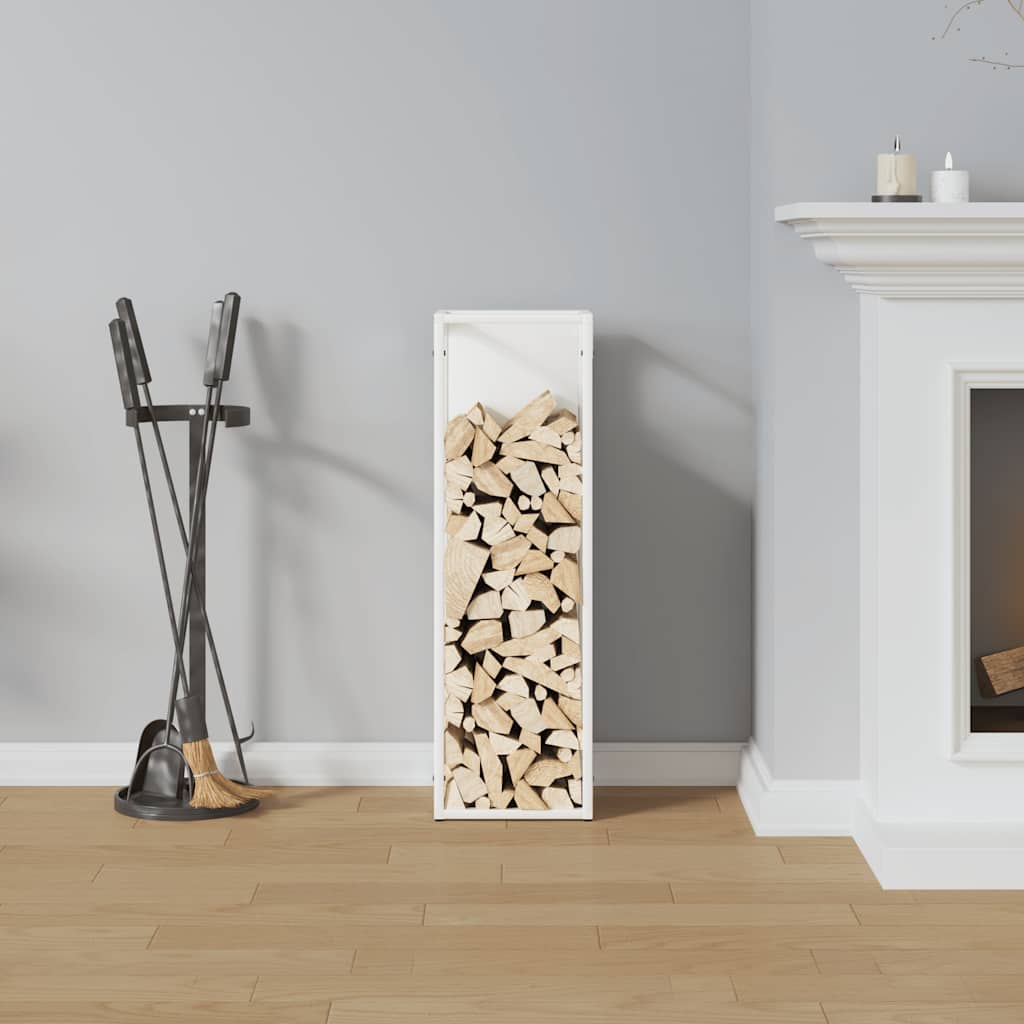 Malku statīvs Balts 25x25x80 cm Auksti velmēts tērauds