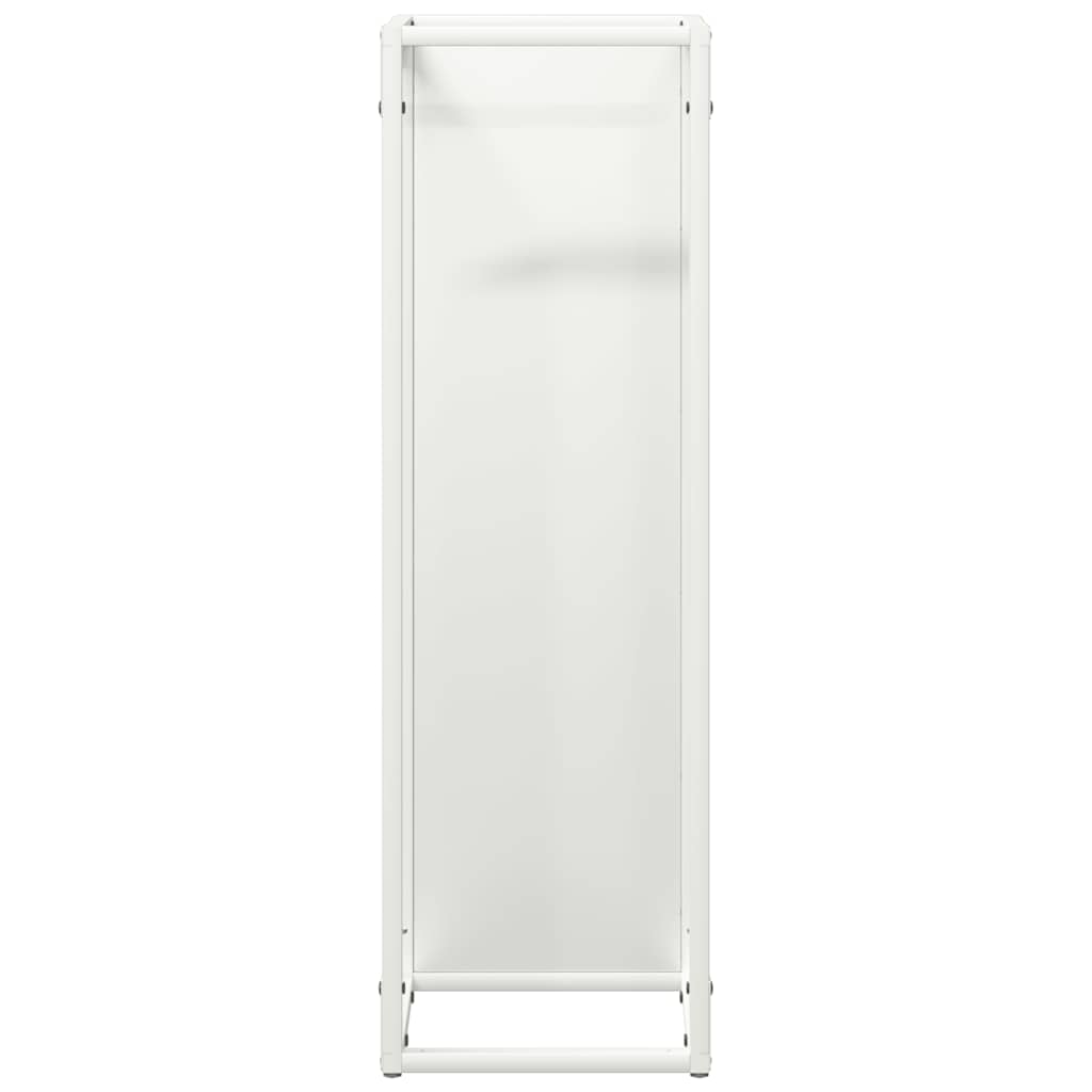 Malku statīvs Balts 25x25x80 cm Auksti velmēts tērauds