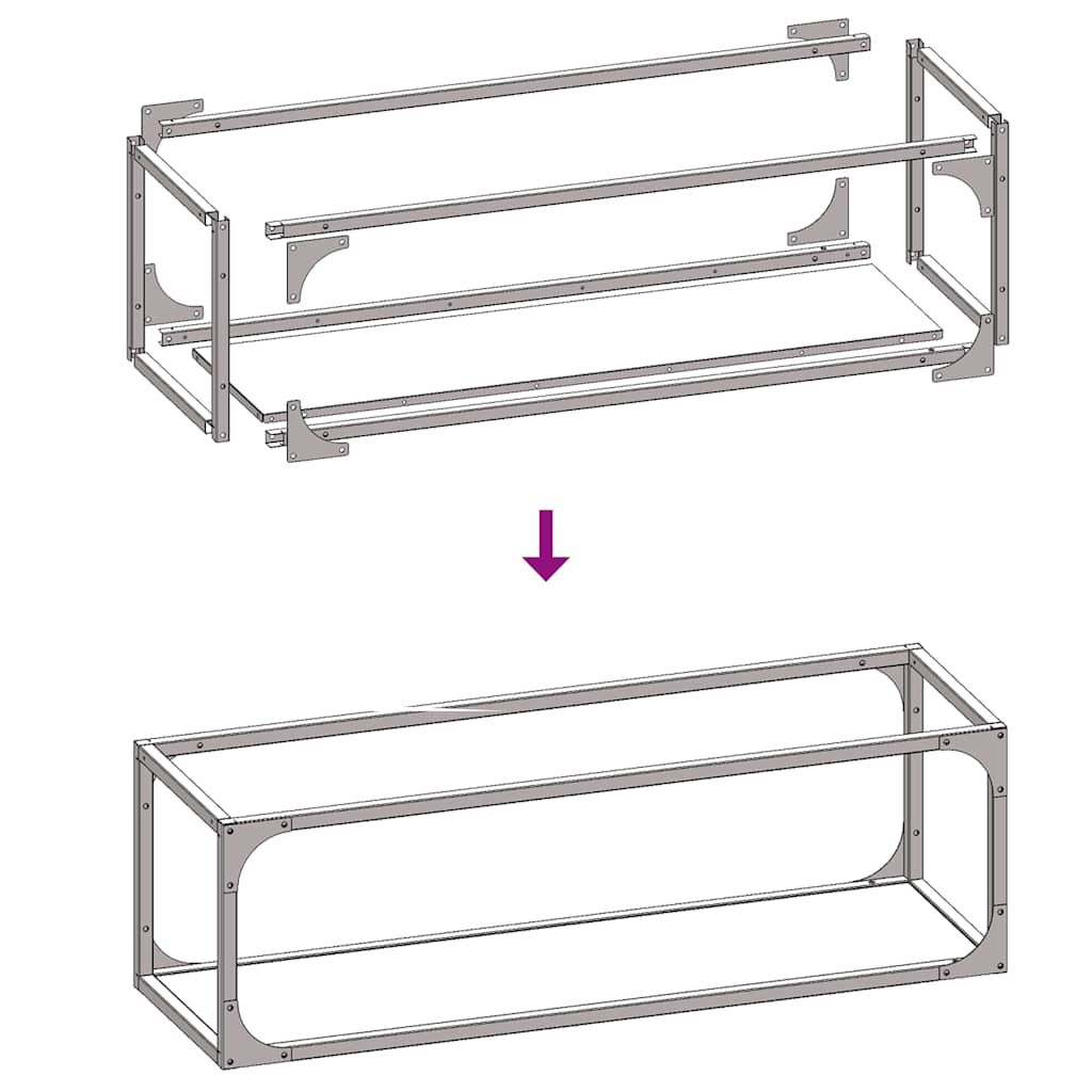 Log rack Olive Green 25x25x80 cm Cold rolled steel