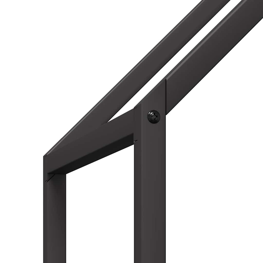Malkų lentyna Juoda 60x25x60 cm Šaltai valcuotas plienas