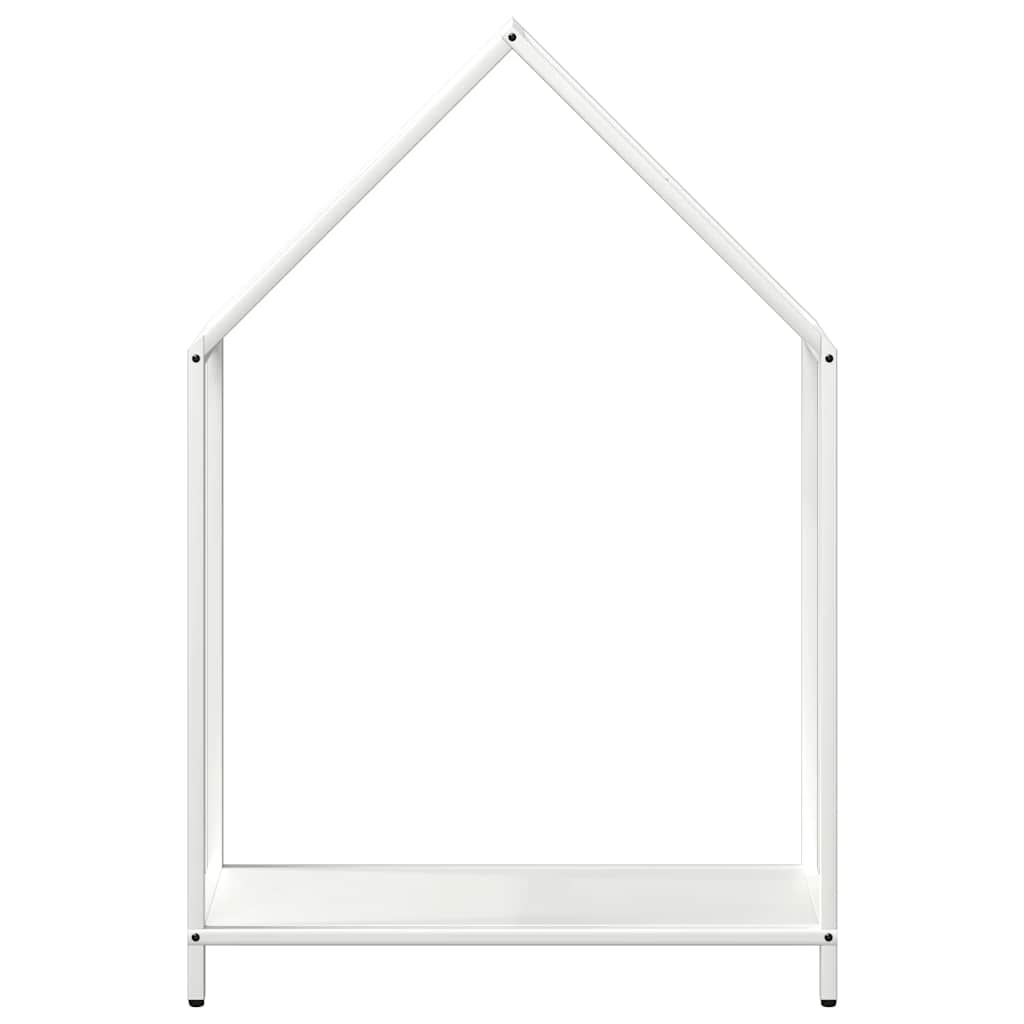 Log rack, white, 60x25x90 cm, cold-rolled steel