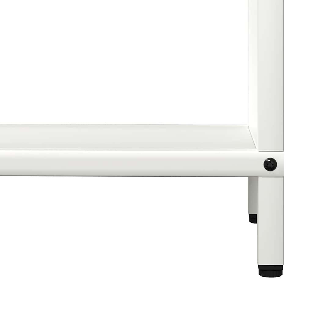 Log rack, white, 60x25x90 cm, cold-rolled steel