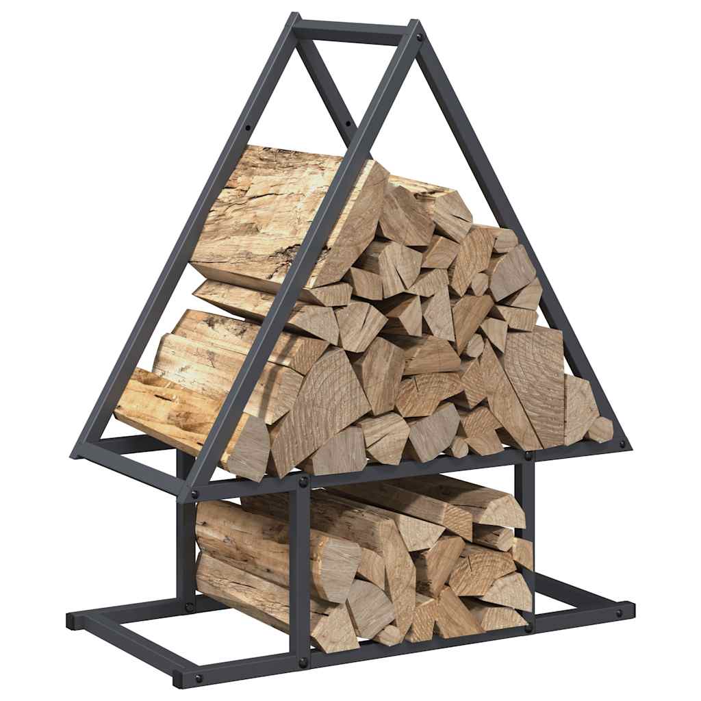 Firewood rack, anthracite, 50x25x60cm, cold-rolled steel