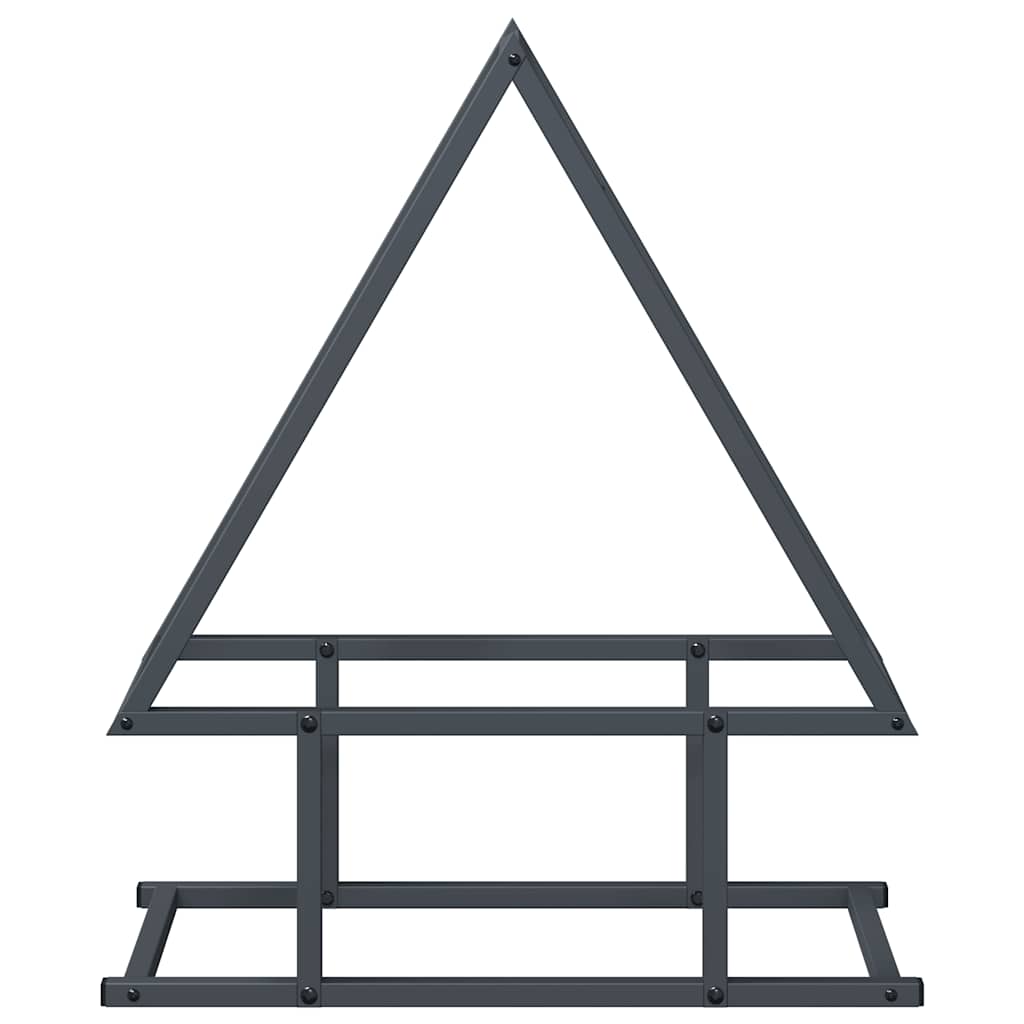 Firewood rack, anthracite, 50x25x60cm, cold-rolled steel