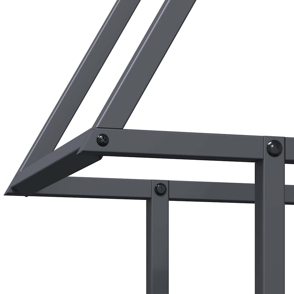 Firewood rack, anthracite, 50x25x60cm, cold-rolled steel