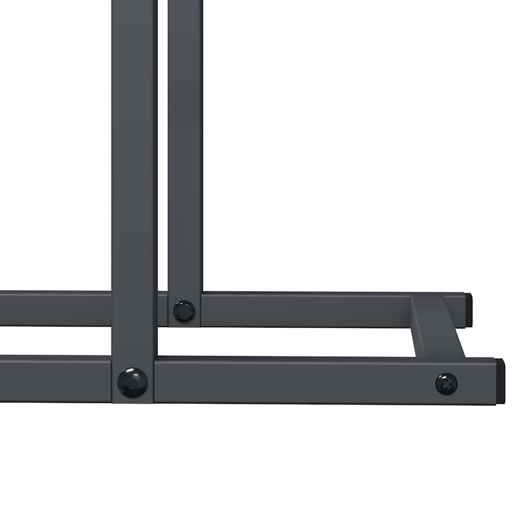 Firewood rack, anthracite, 50x25x60cm, cold-rolled steel