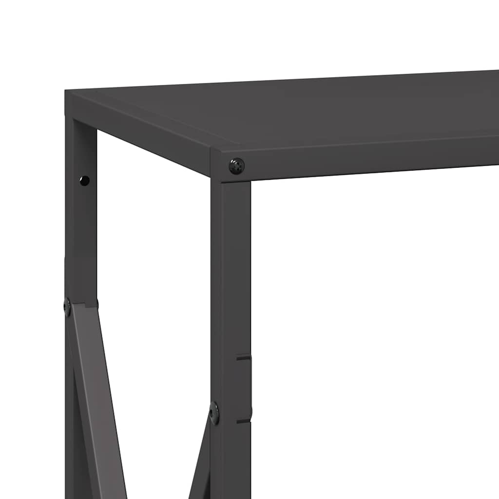 Malkų lentyna Juoda 34x25x70 cm Šaltai valcuotas plienas