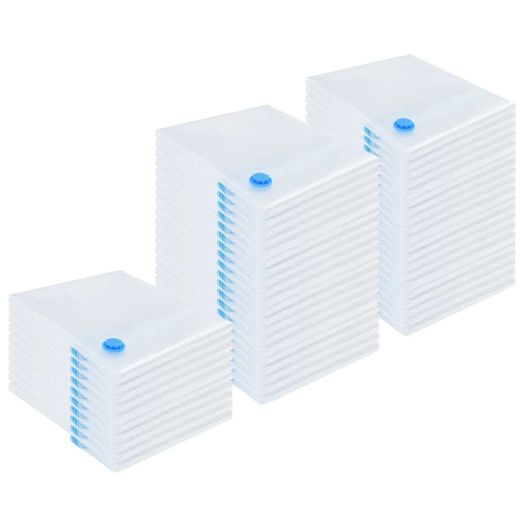 Vakuuminiai laikymo maišai su saugykla 50 pcs 100 x 80 cm