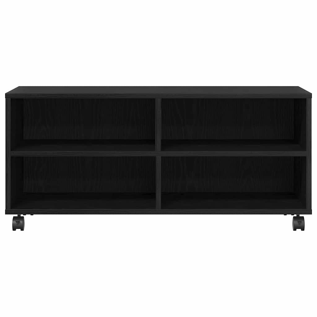 Televizoriaus spintelė Juoda 90 x 35 x 35 cm Apdirbta mediena