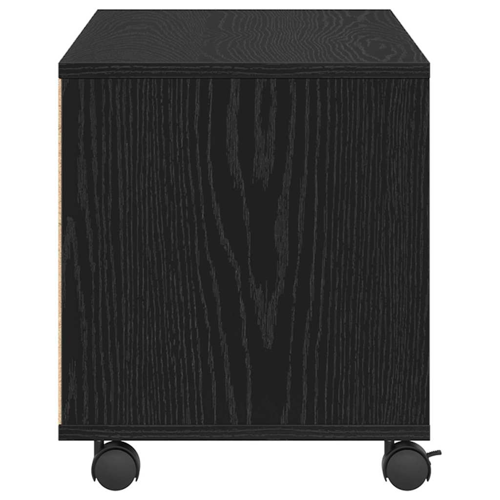 Televizoriaus spintelė Juoda 90 x 35 x 35 cm Apdirbta mediena