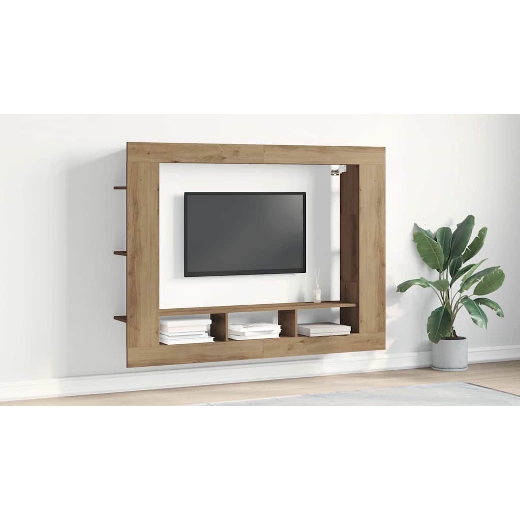 TV skapītis, ozols artisan, 152 x 22 x 113 cm