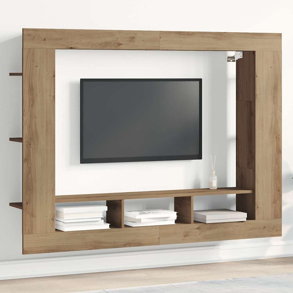 TV skapītis, ozols artisan, 152 x 22 x 113 cm