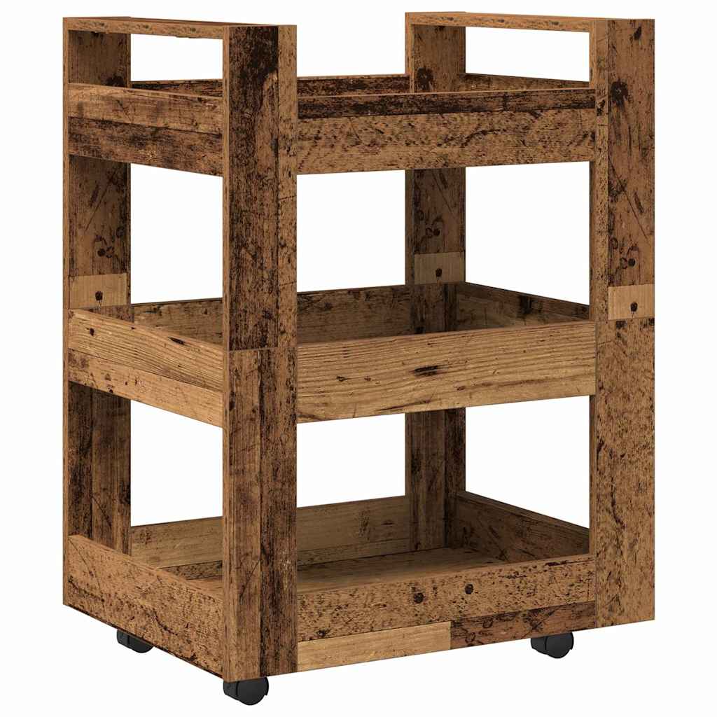Kitchen Trolley Old Wood 60 x 45 x 80 cm