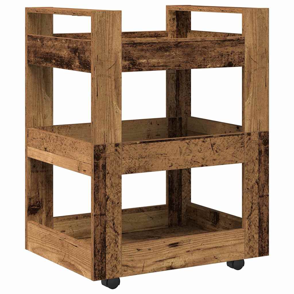 Kitchen Trolley Old Wood 60 x 45 x 80 cm