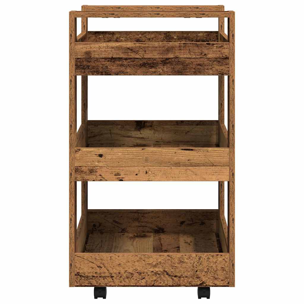 Kitchen Trolley Old Wood 60 x 45 x 80 cm