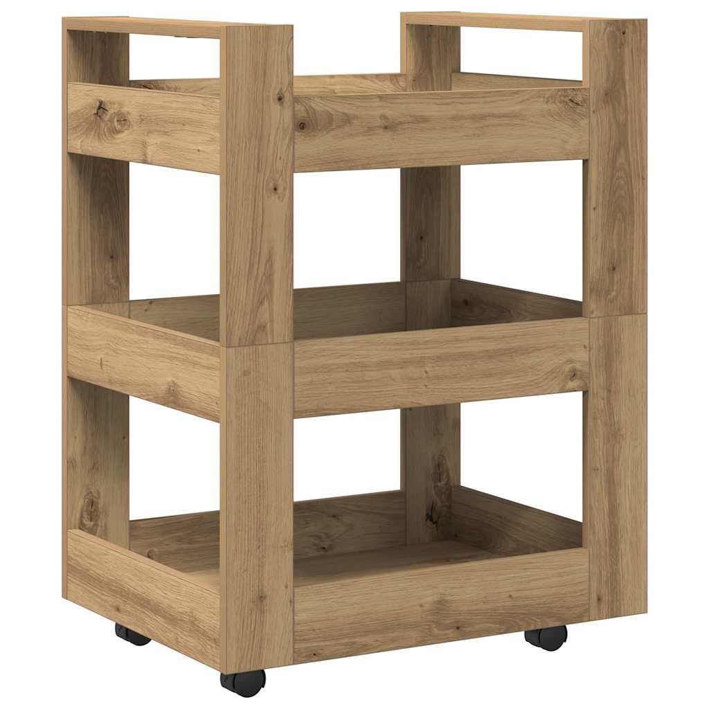 Kitchen trolley Craftsmen oak 60 x 45 x 80 cm