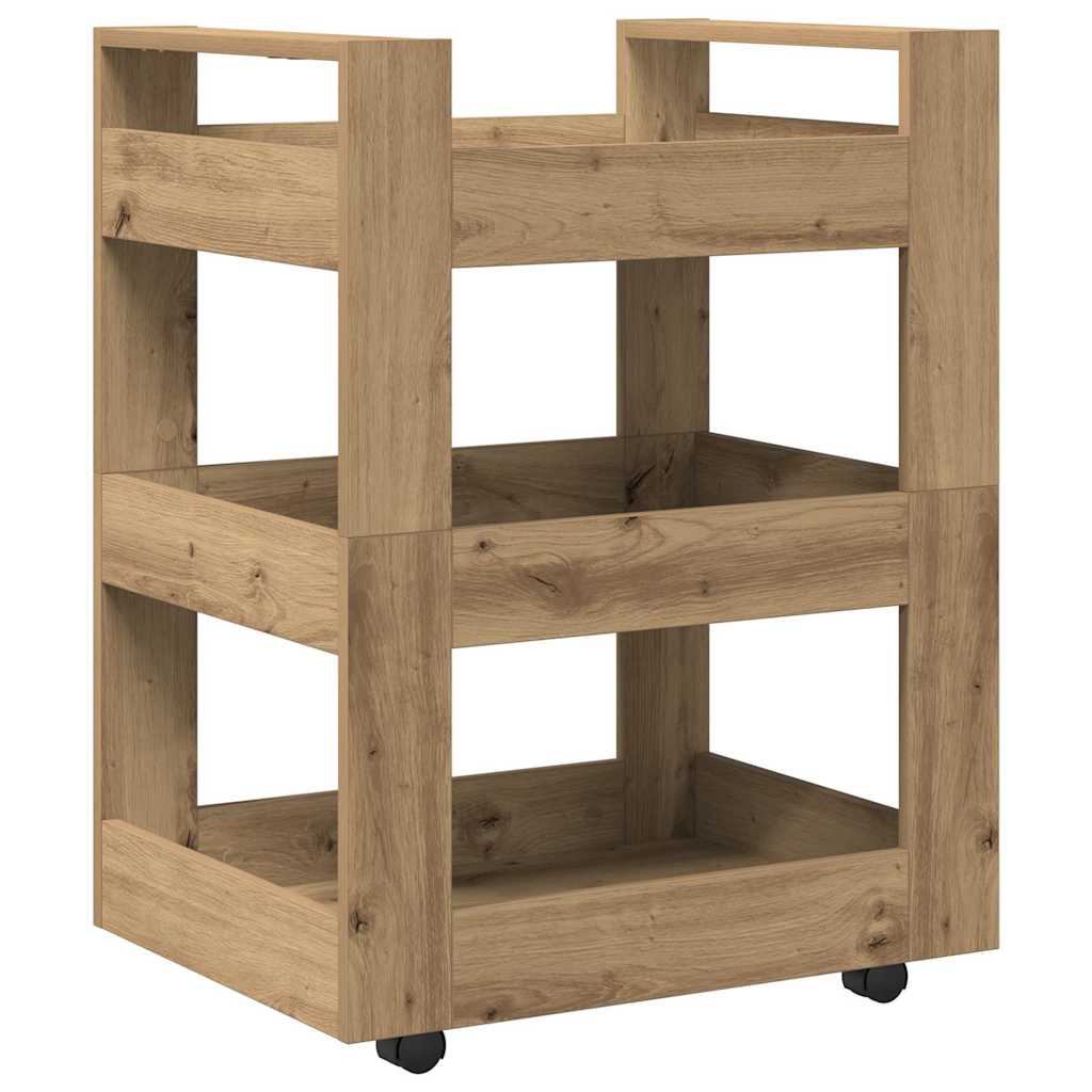 Kitchen trolley Craftsmen oak 60 x 45 x 80 cm