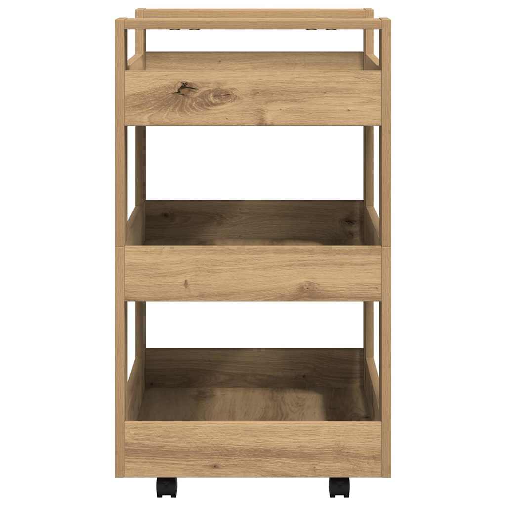 Kitchen trolley Craftsmen oak 60 x 45 x 80 cm