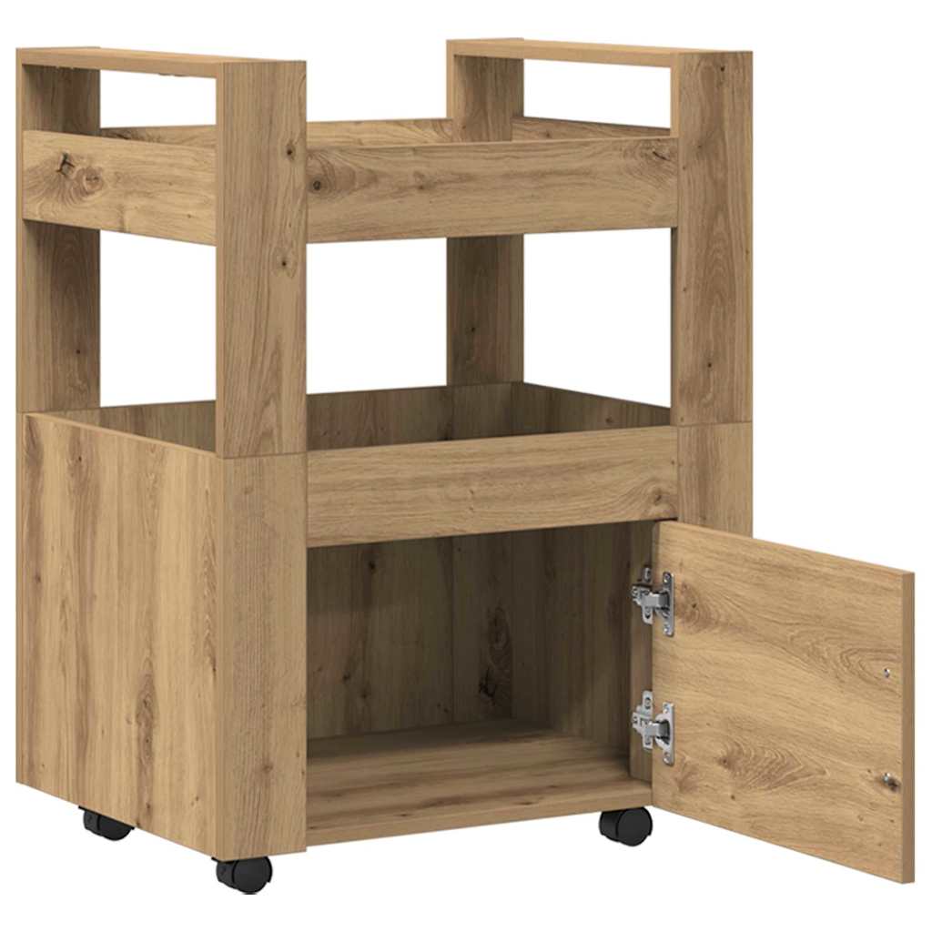 Kitchen trolley artisan oak 60 x 45 x 80 cm