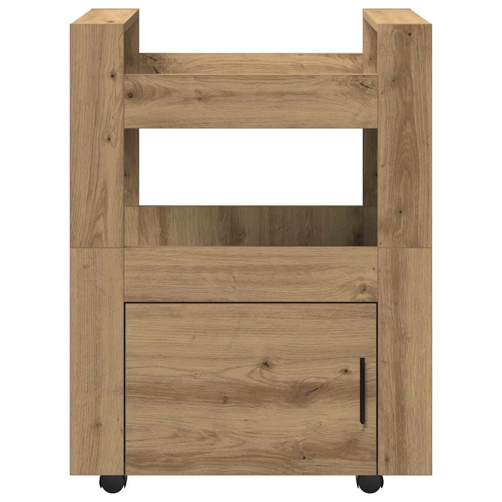 Kitchen trolley artisan oak 60 x 45 x 80 cm